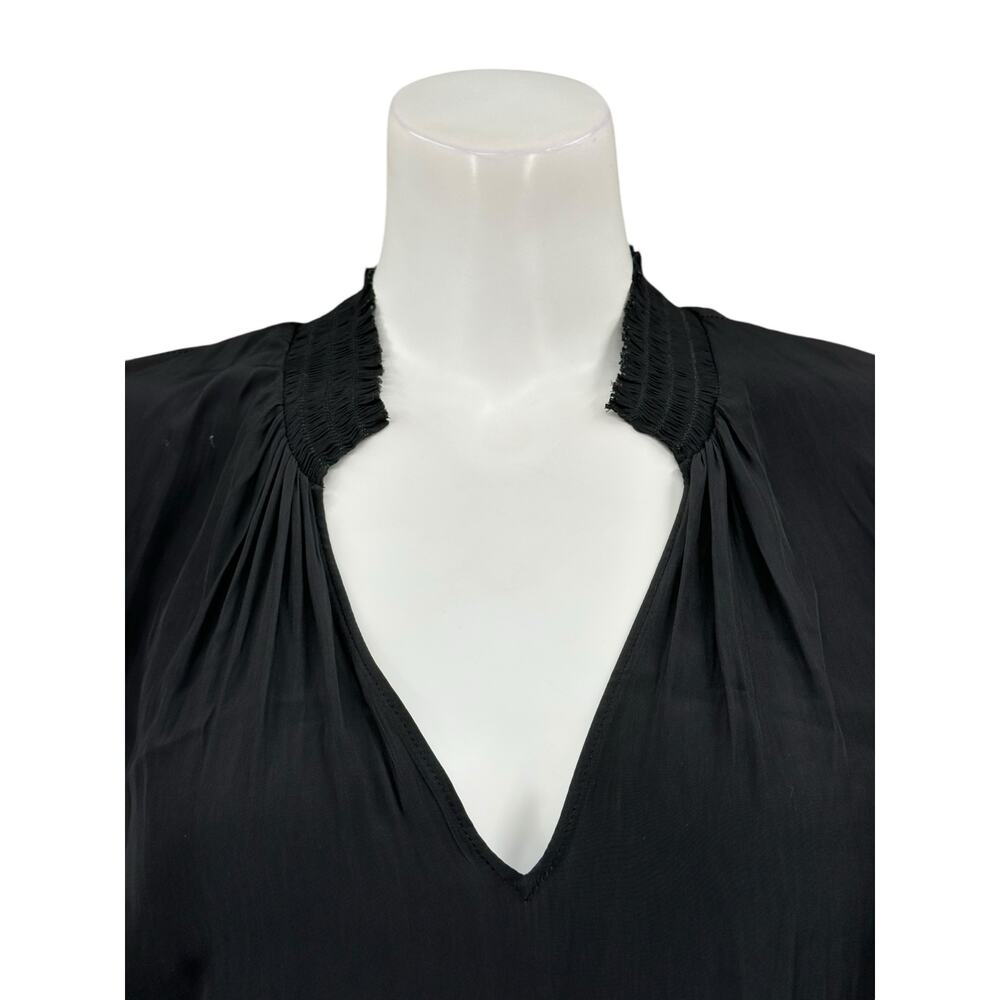 Ramy Brook Dress Women XS Black Juno Tiered Mini Pullover Party Cocktail LBD NWT - Picture 2 of 10